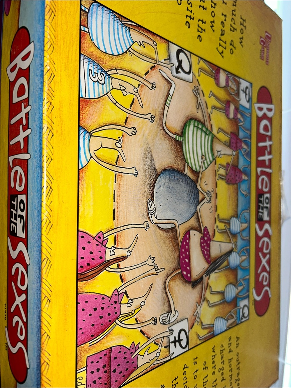 Battle of the Sexes Couples Board Game - EUC